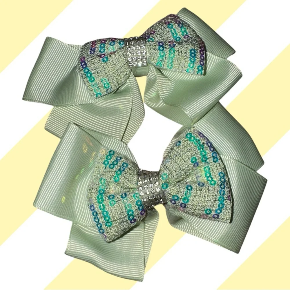 Hair accessories Glittery‎ colorful  Hair Bows for Kids